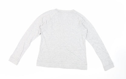 Jack Wills Womens Grey Cotton Pullover Sweatshirt Size 10 Pullover - Logo