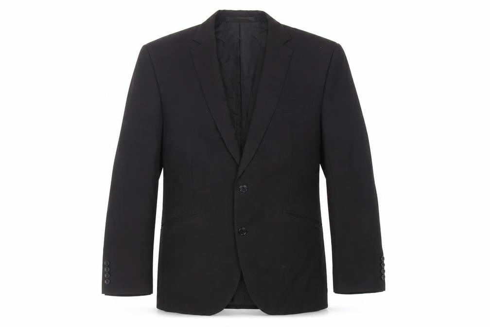 Marks & Spencer Mens Black Polyester Jacket Suit Jacket Size 40 Regular