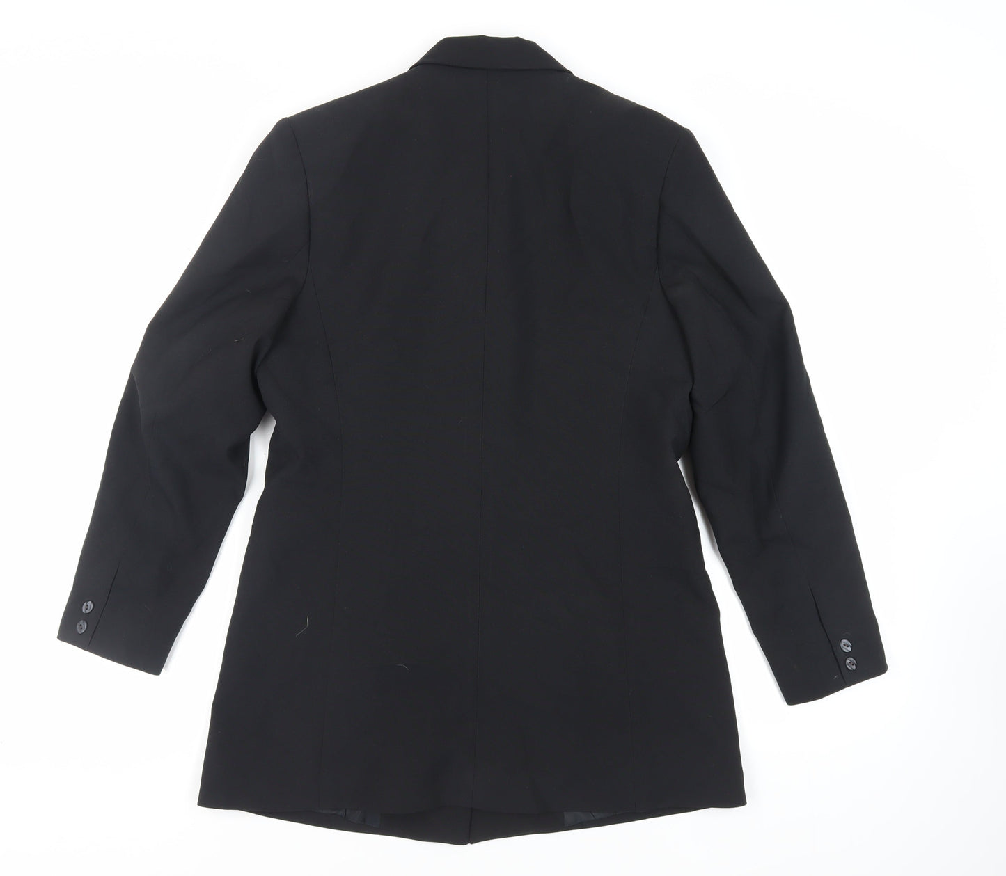 Classic Woman Womens Black Jacket Blazer Size 12 Button