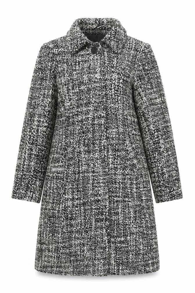 Yazz Womens Black Overcoat Coat Size 12 Button