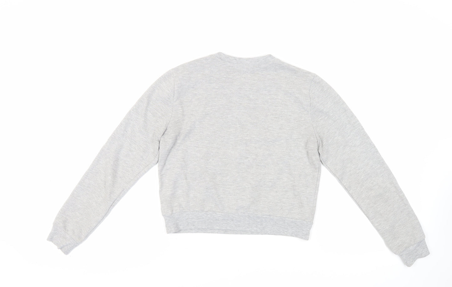 FOREVER 21 Womens Grey Cotton Pullover Sweatshirt Size S Pullover - Cropped