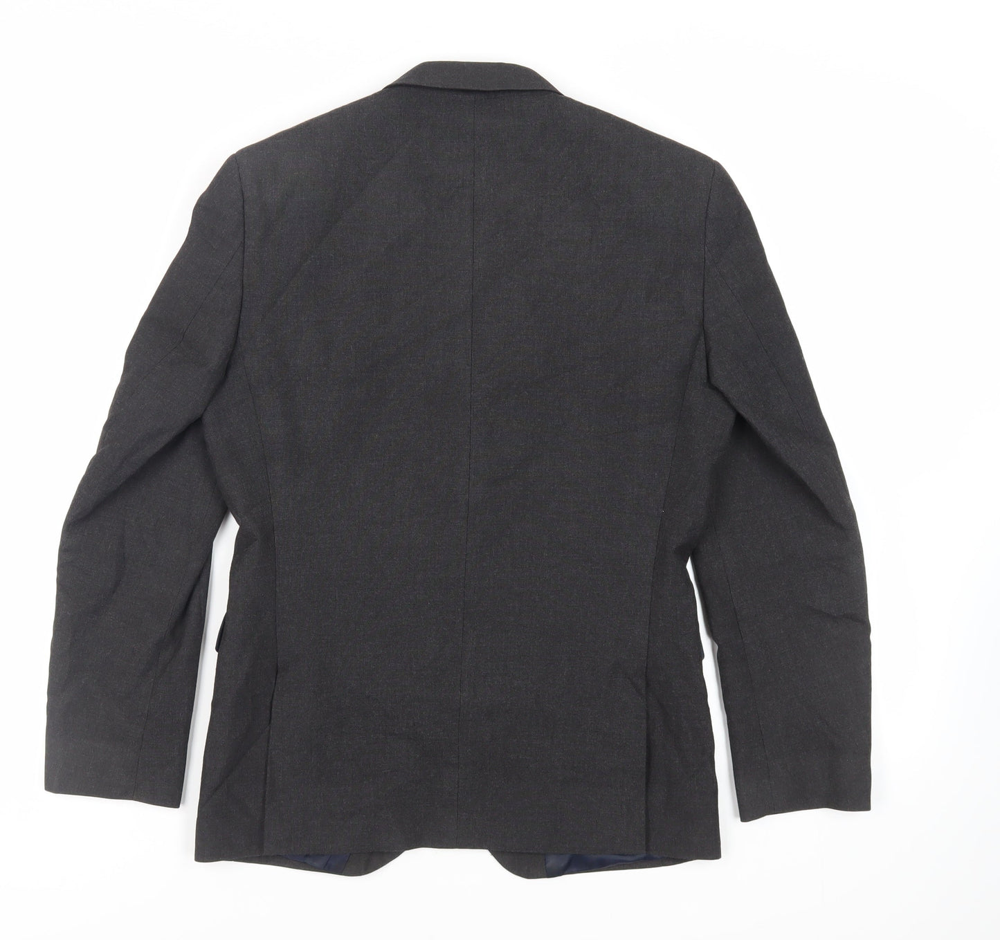 NEXT Mens Grey Polyester Jacket Suit Jacket Size 36 Regular