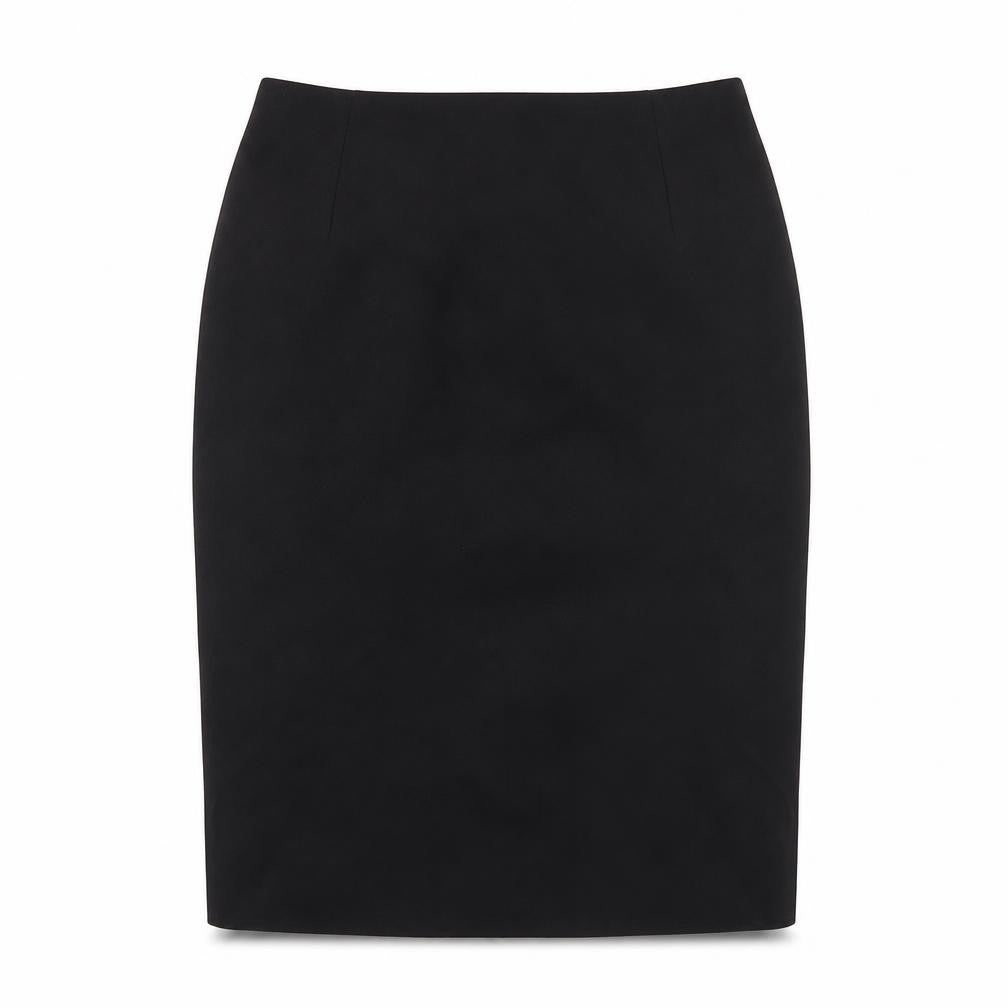 Kit Womens Black Polyester Straight & Pencil Skirt Size 10 Zip