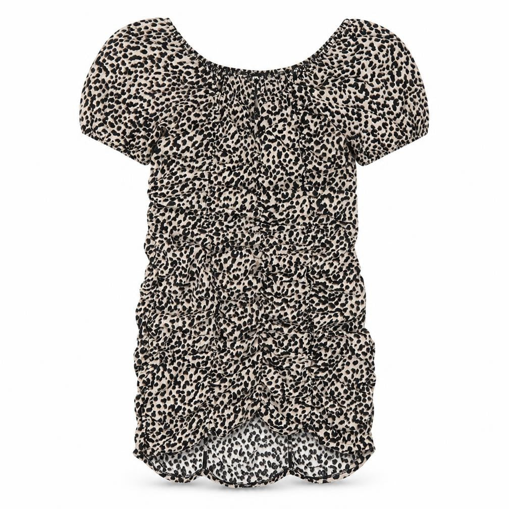 New Look Womens Beige Geometric Polyester Bodycon Size 12 V-Neck Pullover
