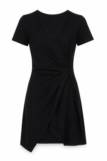 Next Womens Black Viscose A-Line Size 10 V-Neck Pullover