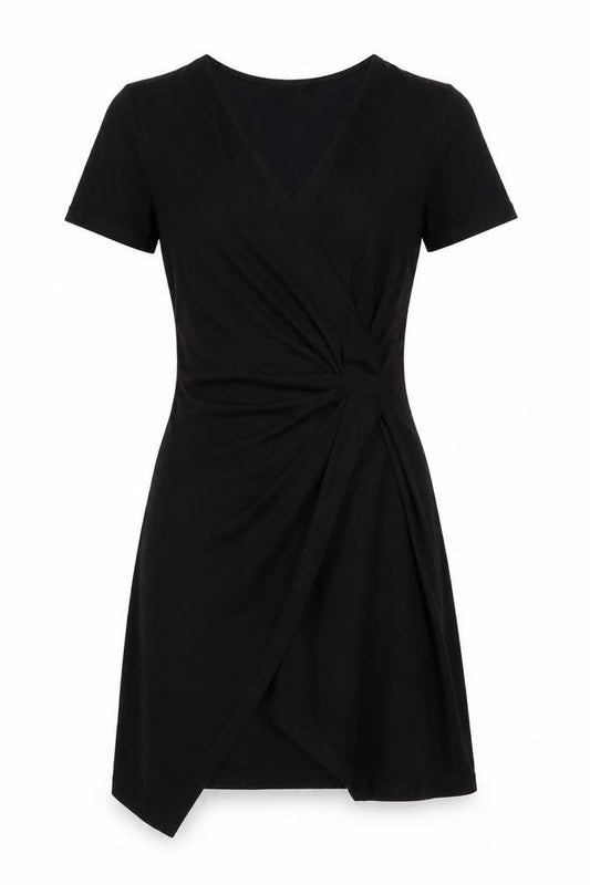 Next Womens Black Viscose A-Line Size 10 V-Neck Pullover