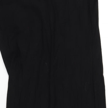Next Womens Black Viscose A-Line Size 10 V-Neck Pullover