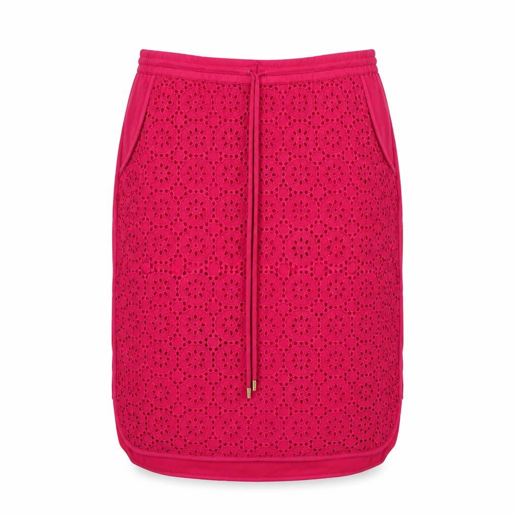 Wishbone Womens Pink Viscose A-Line Skirt Size 10 Drawstring