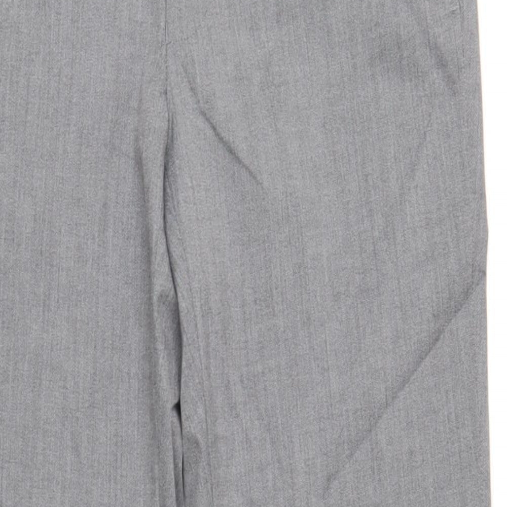 Marks and Spencer Mens Grey Polyester Tuxedo Suit Trousers Size 34 Regular