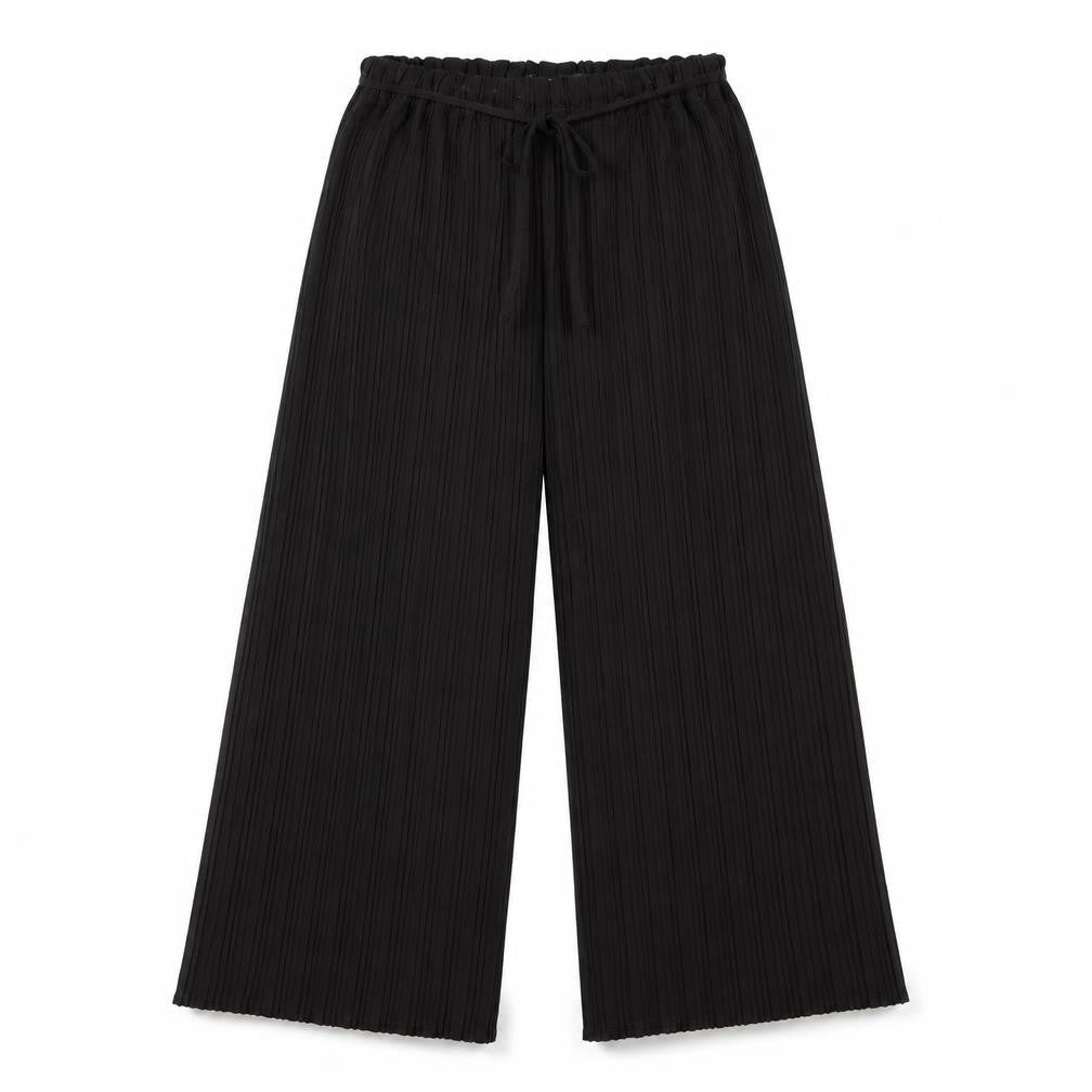 Missguided Womens Black Polyester Capri Trousers Size 6 L24 in Regular