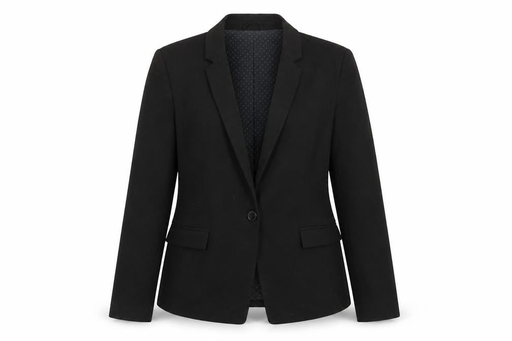 NEXT Womens Black Polyester Jacket Blazer Size 14