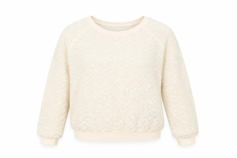 New Look Womens Beige Crew Neck Polyester Pullover Jumper Size M