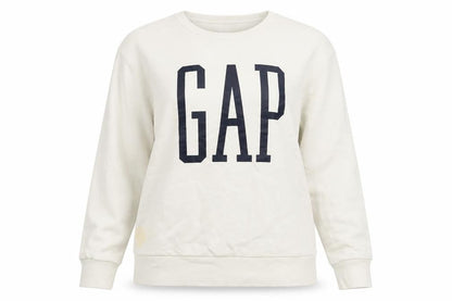 Gap Womens Ivory Cotton Pullover Sweatshirt Size L Pullover