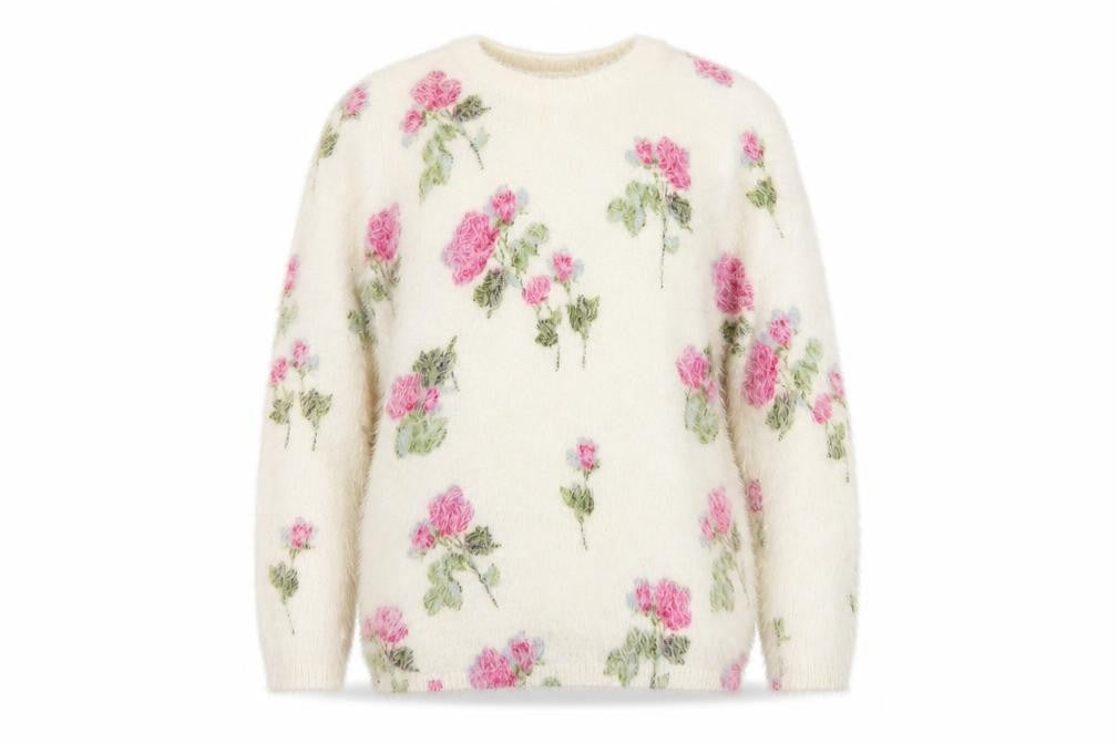 Body Flirt Womens Ivory Crew Neck Polyamide Pullover Jumper Size L