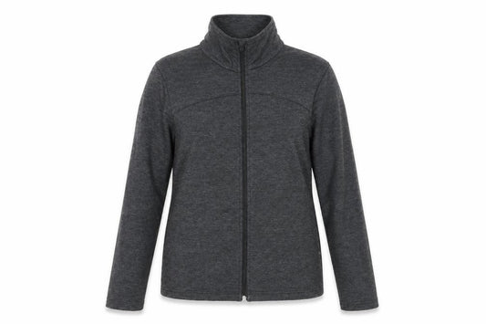 Marks and Spencer Womens Grey Cotton Full Zip Sweatshirt Size 12 Zip