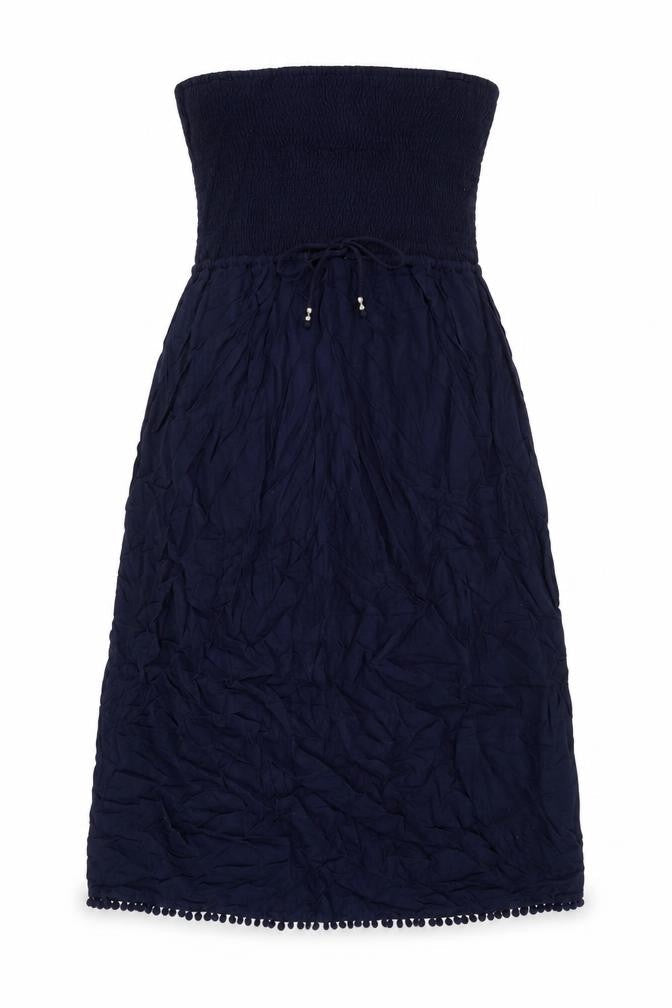 Marks & Spencer Womens Blue Viscose A-Line Size 12 Off the Shoulder Pullover