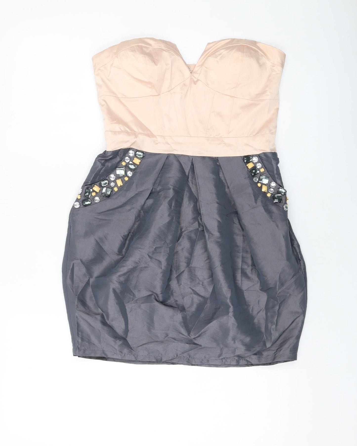 Lipsu Womens Pink Polyester Mini Size 10 Sweetheart Zip