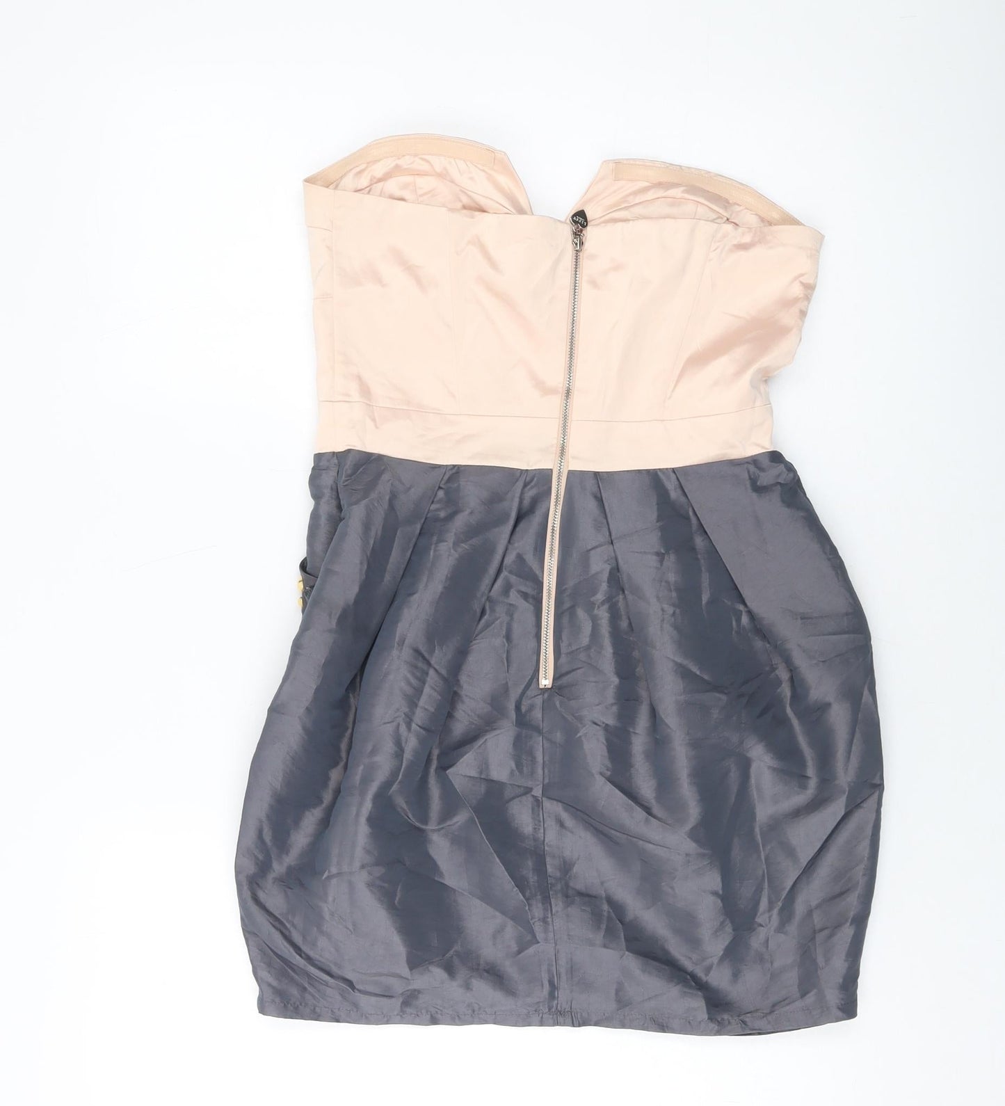 Lipsu Womens Pink Polyester Mini Size 10 Sweetheart Zip