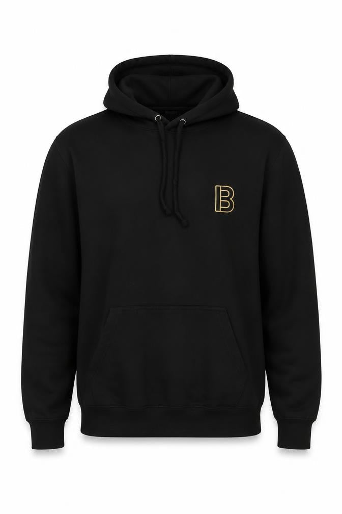 RTX Mens Black Cotton Pullover Hoodie Size S