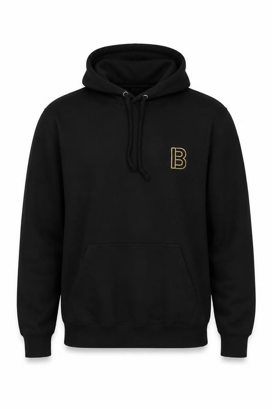 RTX Mens Black Cotton Pullover Hoodie Size S