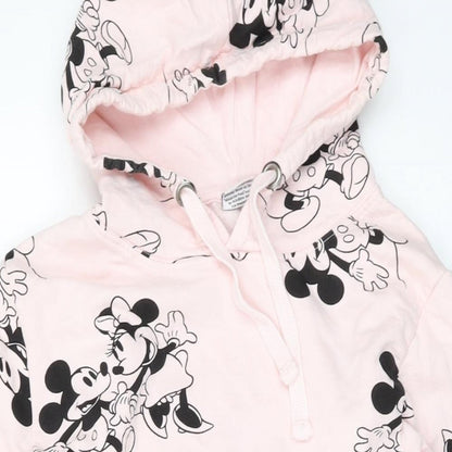Preloved Disney Womens Gold Cotton Pullover Hoodie Size 12 Pullover - Mickey Mouse - Detail