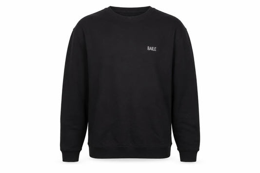 Baile Mens Black Cotton Pullover Sweatshirt Size L