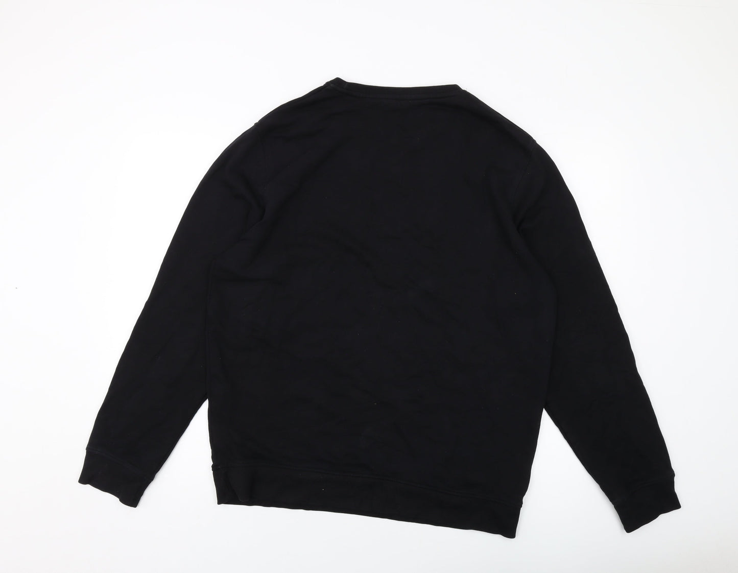 Baile Mens Black Cotton Pullover Sweatshirt Size L