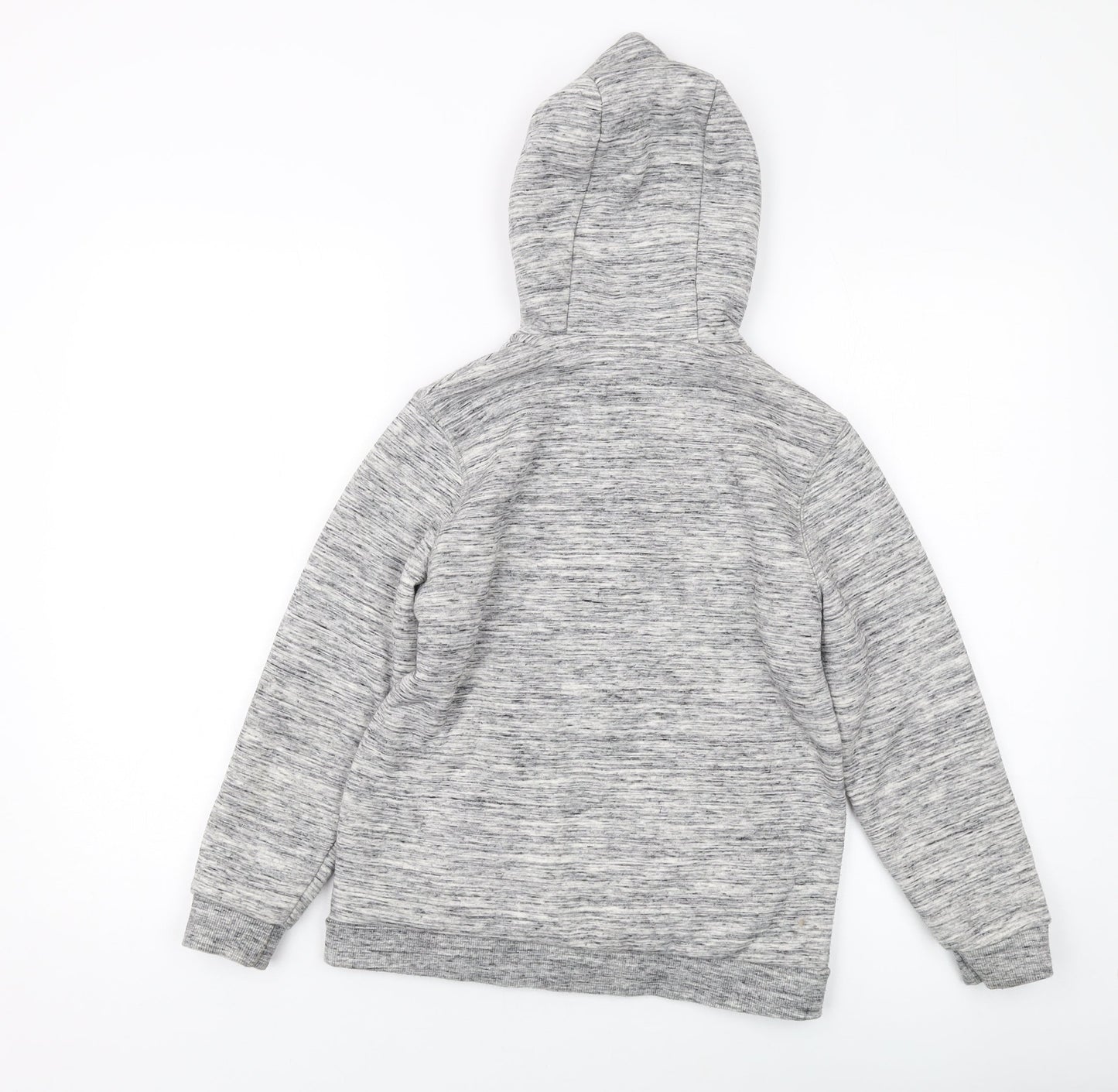 NEXT Boys Grey Polyester Full Zip Hoodie Size 10 Years Zip