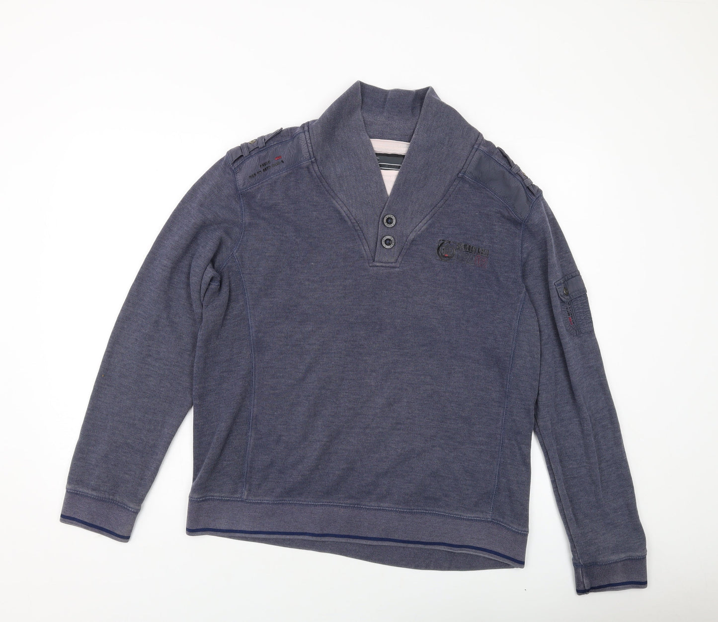 NEXT Mens Blue Cotton Pullover Sweatshirt Size XL