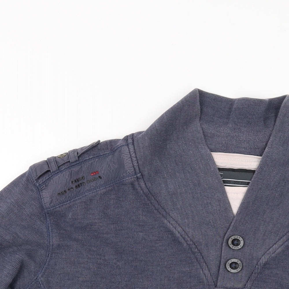 NEXT Mens Blue Cotton Pullover Sweatshirt Size XL