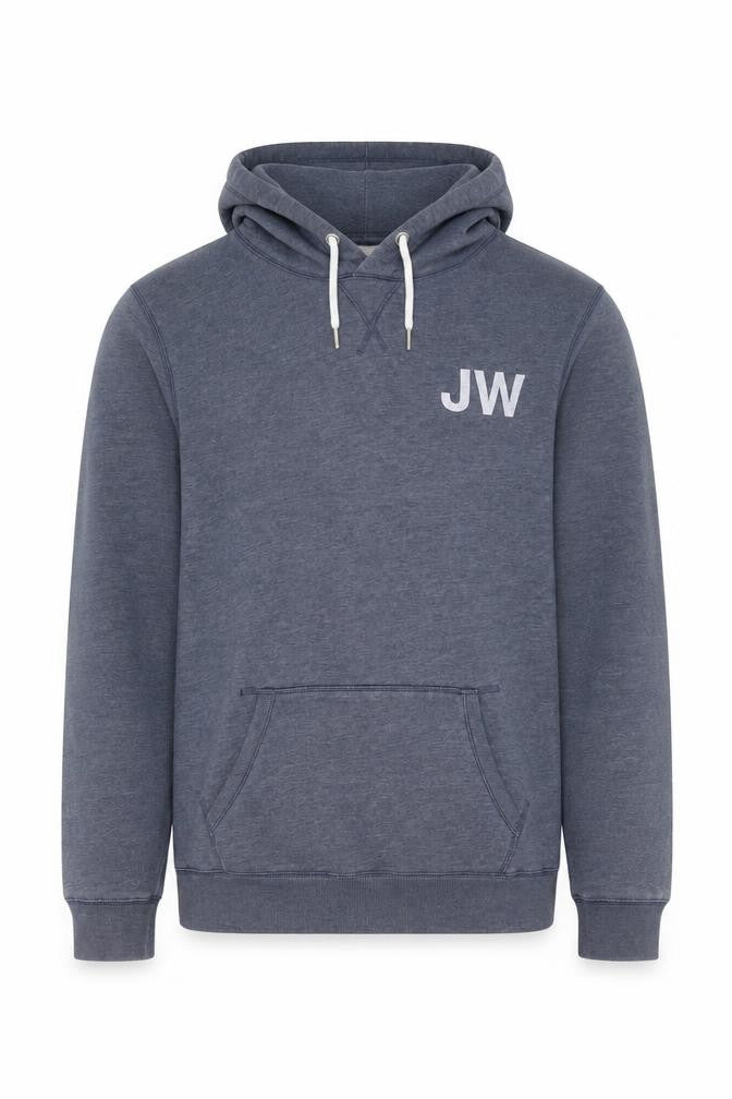 Jack Wills Mens Grey Cotton Pullover Hoodie Size M