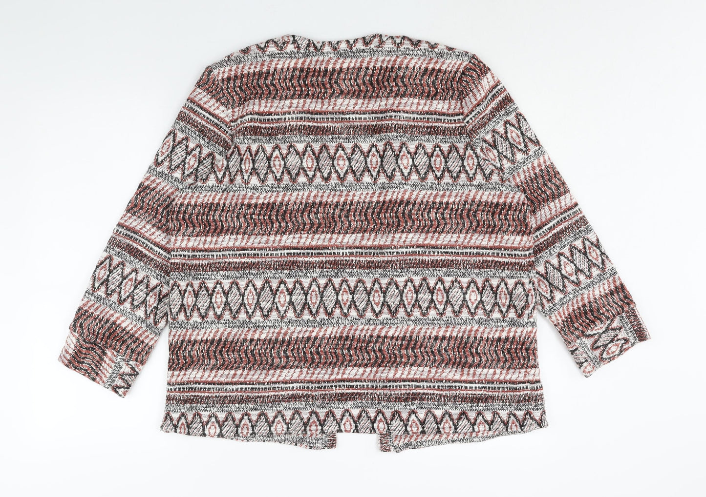 EWM Womens Multicoloured Fair Isle Jacket Size 14 - Size 14-16