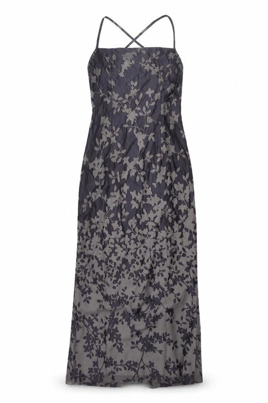 Principles Womens Purple Floral Polyester Maxi Size 12 Square Neck Zip - Vented