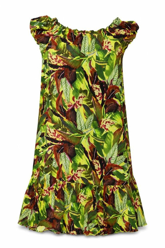 Debenhams Womens Multicoloured Floral Viscose Shift Size M Boat Neck Pullover