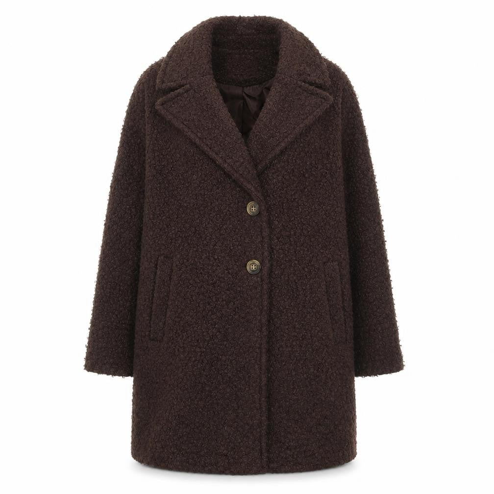 Dorothy Perkins Womens Brown Overcoat Coat Size 10 Button