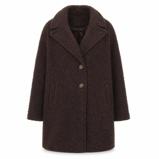 Dorothy Perkins Womens Brown Overcoat Coat Size 10 Button