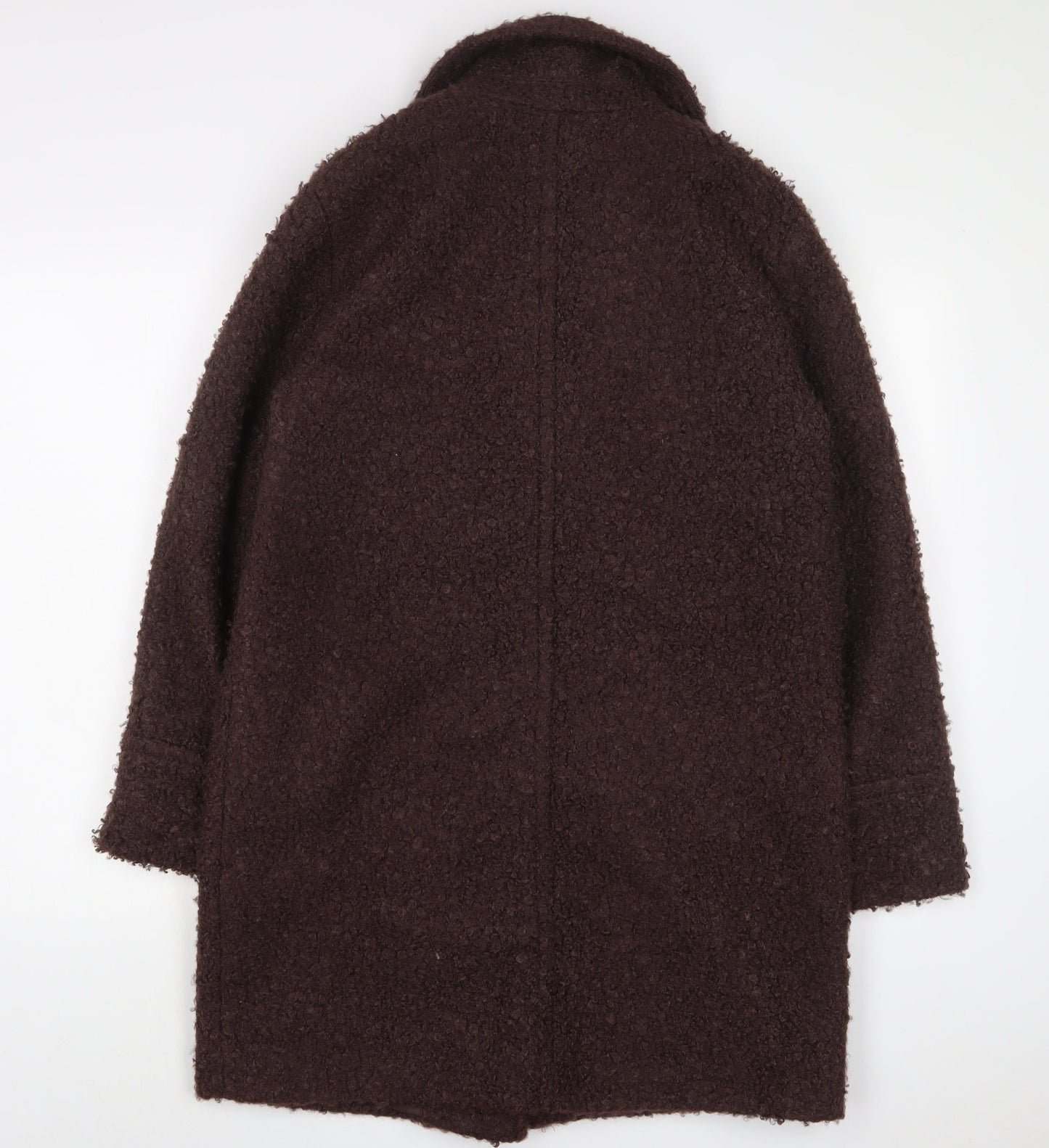 Dorothy Perkins Womens Brown Overcoat Coat Size 10 Button