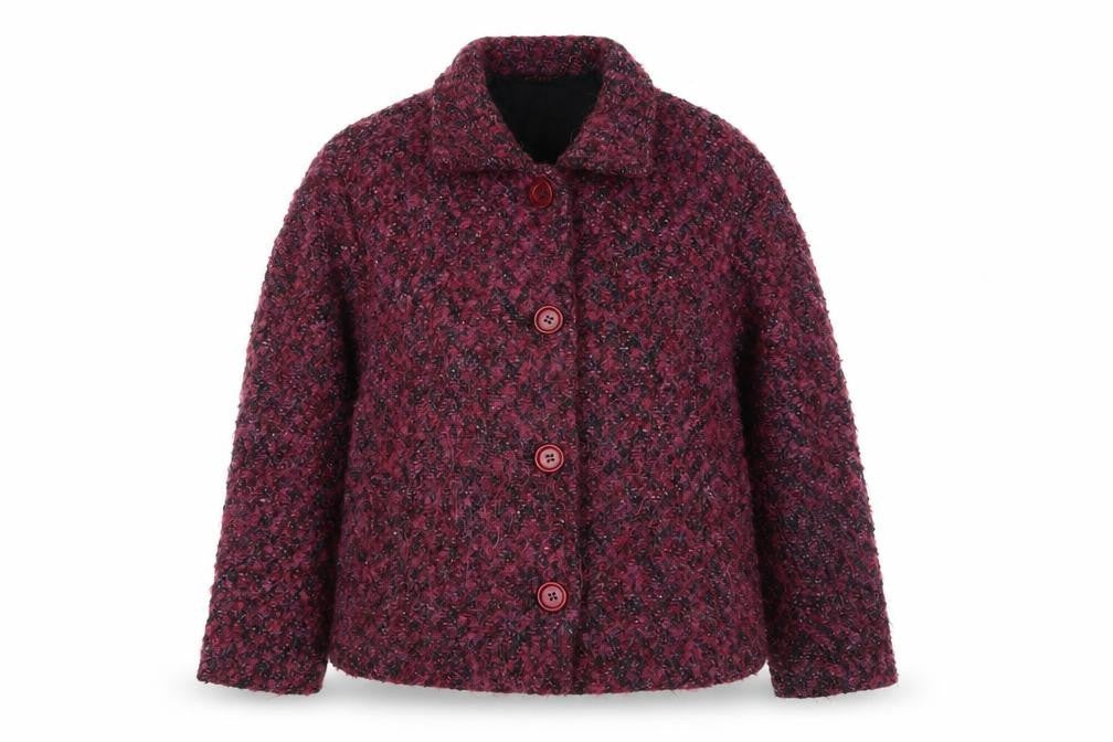 Peter James Womens Pink Jacket Size L Button