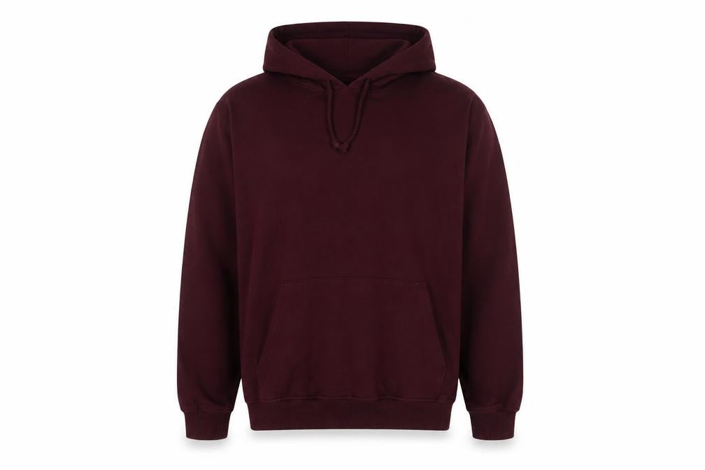 Brave Soul Mens Red Cotton Pullover Hoodie Size L