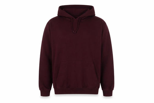 Brave Soul Mens Red Cotton Pullover Hoodie Size L