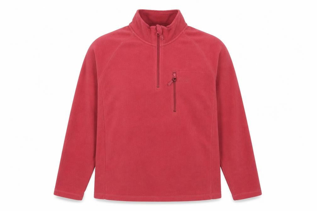 Cotton Traders Womens Pink Polyester Pullover Sweatshirt Size L Zip - Logo, Embroidered