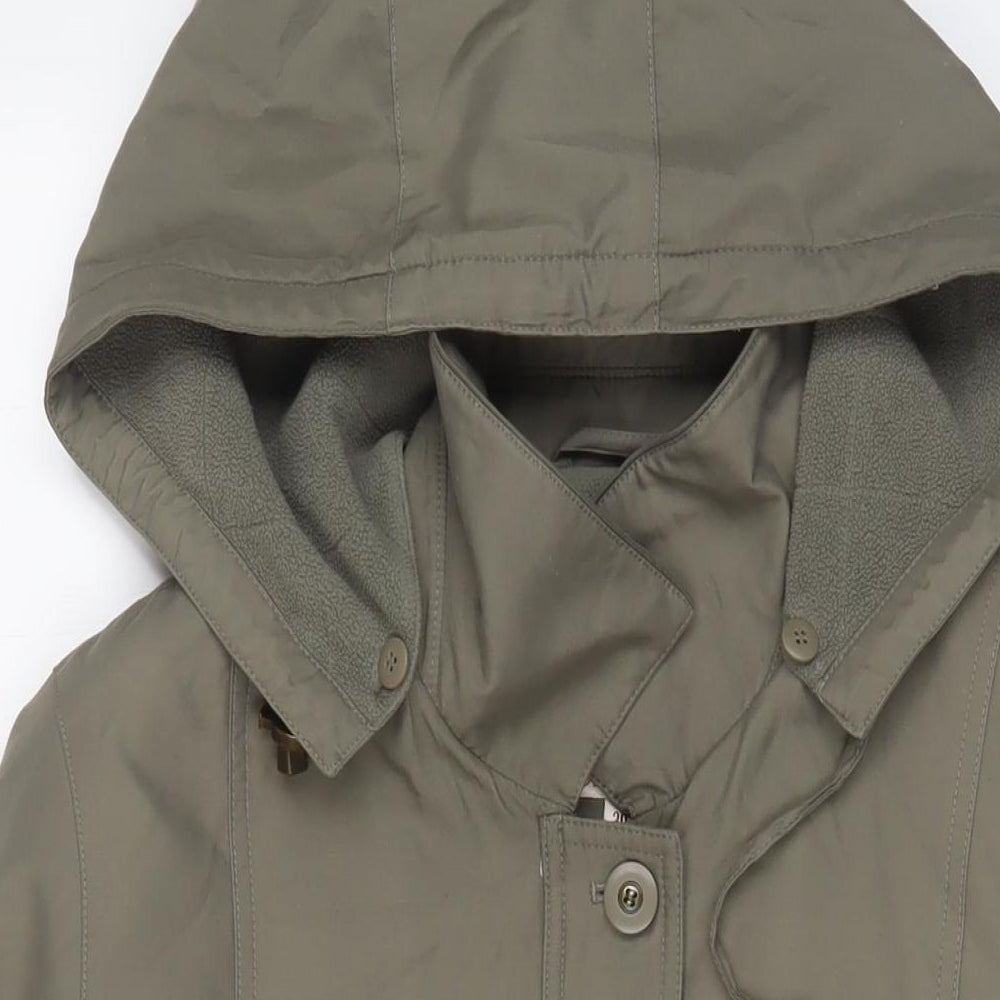 Bonmarché Womens Green Jacket Coat Size 20 Zip