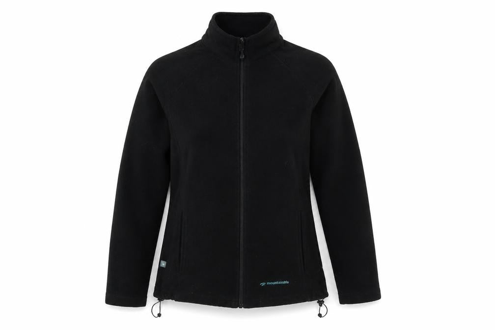 Mountain Life Womens Black Jacket Size 8 Zip - Logo, Embroidered