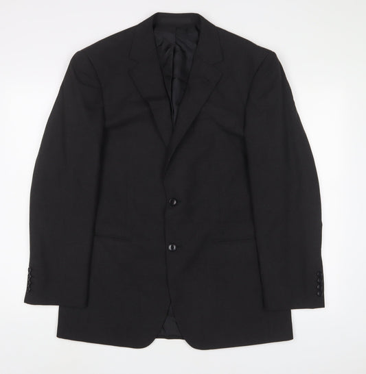 Marks and Spencer Mens Grey Polyester Jacket Suit Jacket Size 38 Regular