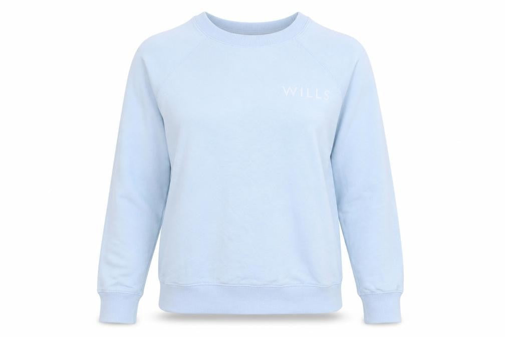 Jack Wills Womens Blue Cotton Pullover Sweatshirt Size 8 Pullover