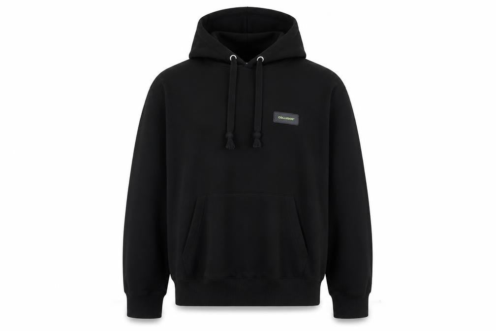 COLLUSION Mens Black Cotton Pullover Hoodie Size S - Logo