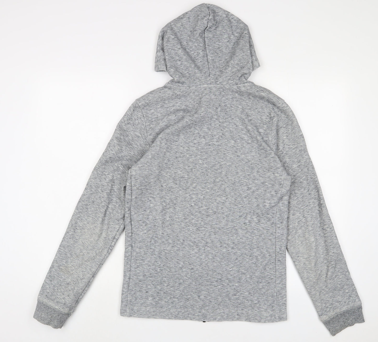 NEXT Mens Grey Polyester Full Zip Hoodie Size XS