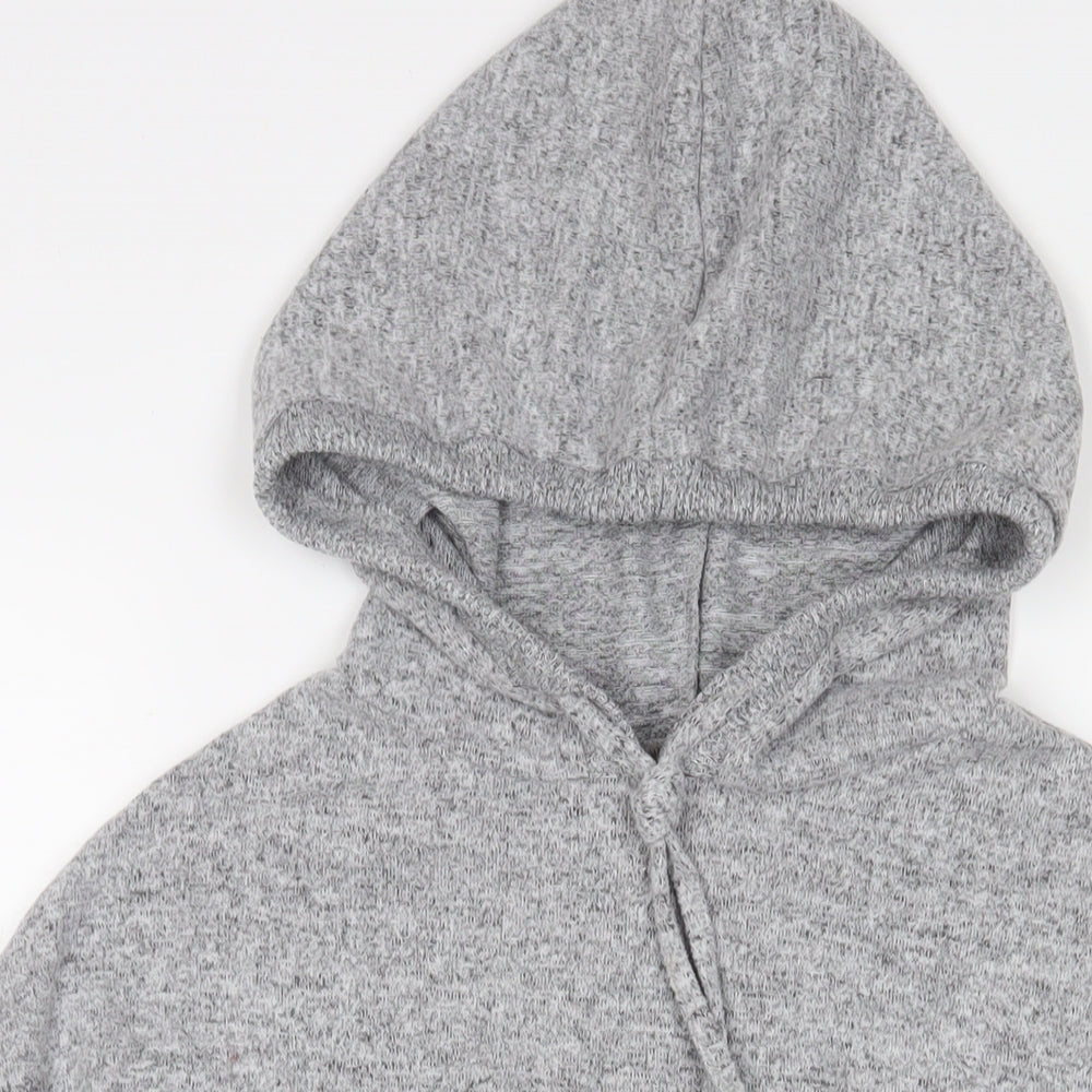 Dorothy Perkins Womens Grey Polyester Pullover Hoodie Size 10 Pullover