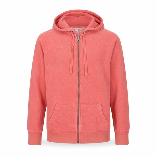Gap Mens Orange Cotton Full Zip Hoodie Size M