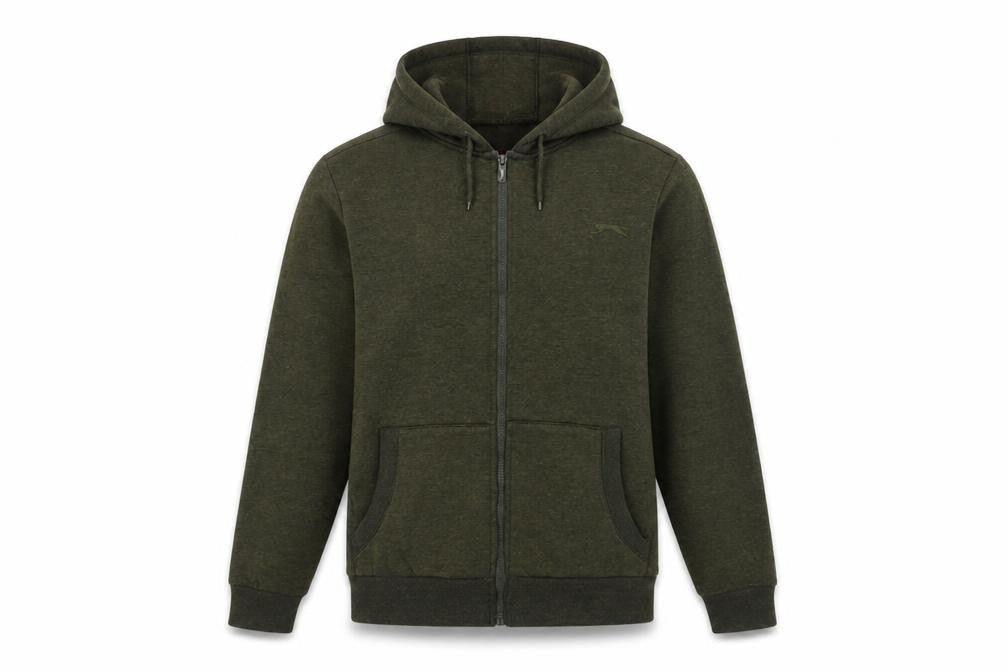 Slazenger Mens Green Polyester Full Zip Hoodie Size S